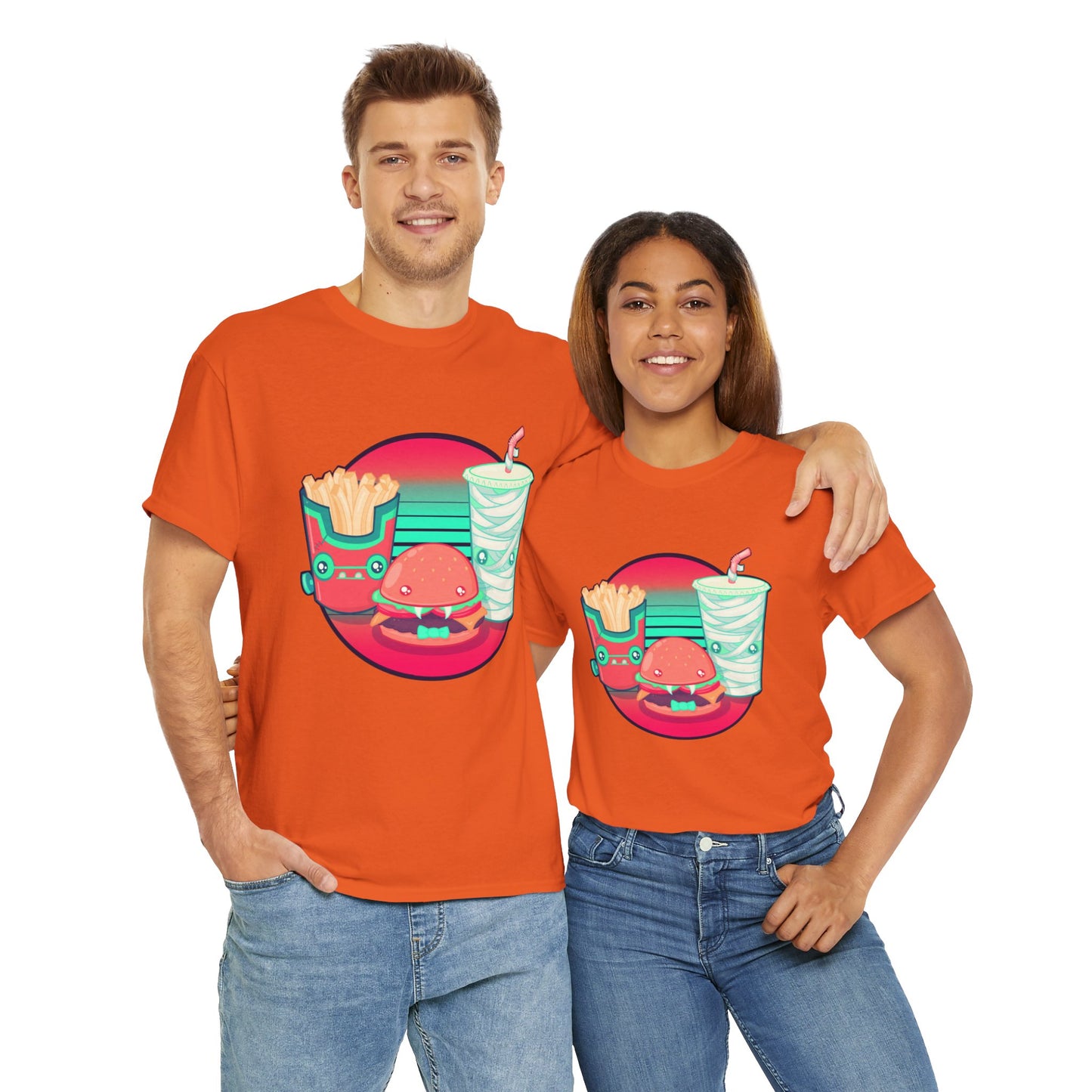 Spooky Fast Food Unisex Heavy Cotton Tee