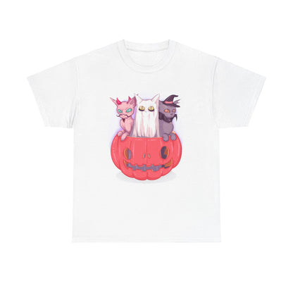 Meow-lloween Unisex Heavy Cotton Tee