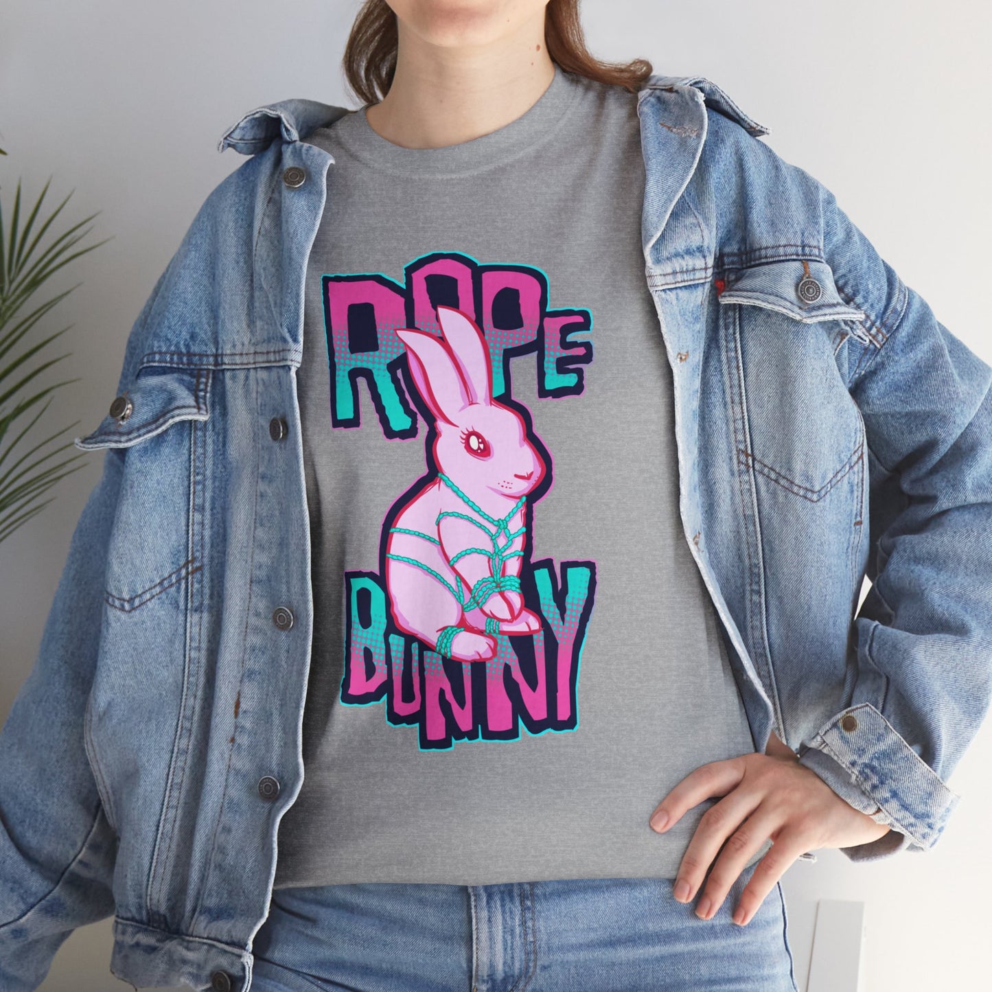 Rope Bunny Unisex Heavy Cotton Tee