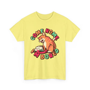 Bored Cat Unisex Heavy Cotton Tee