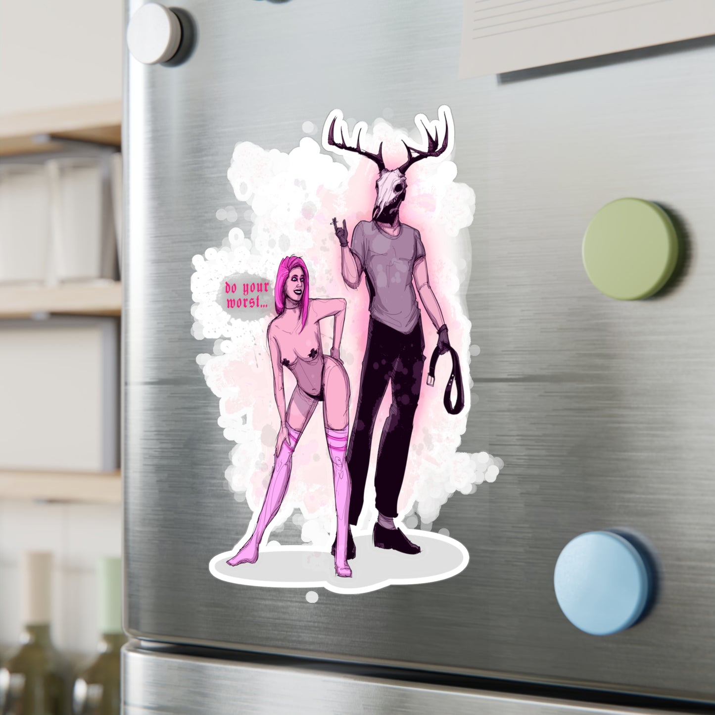 Deer Daddy Series 10: Do Your Worst Kiss-Cut Vinyl Decal