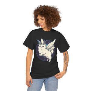 Moth Kitty Unisex Heavy Cotton Tee