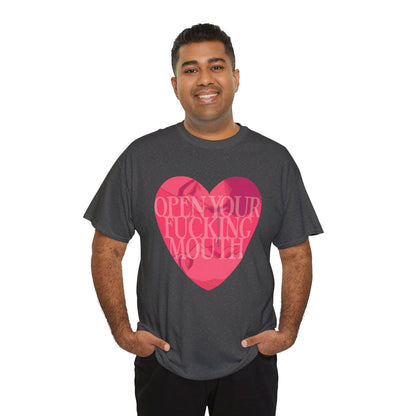 Open Your Mouth Unisex Heavy Cotton Tee