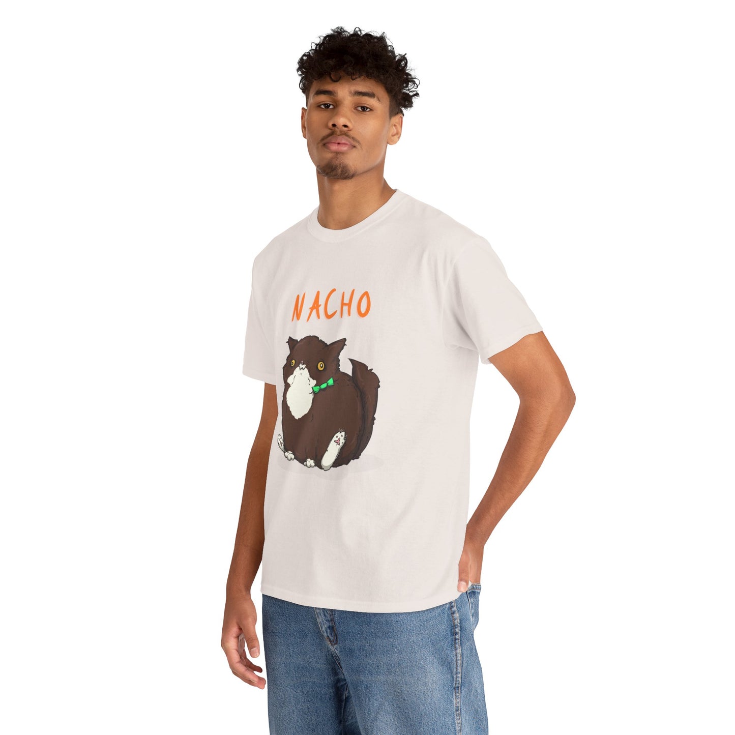 Nacho The Cat Unisex Heavy Cotton Tee