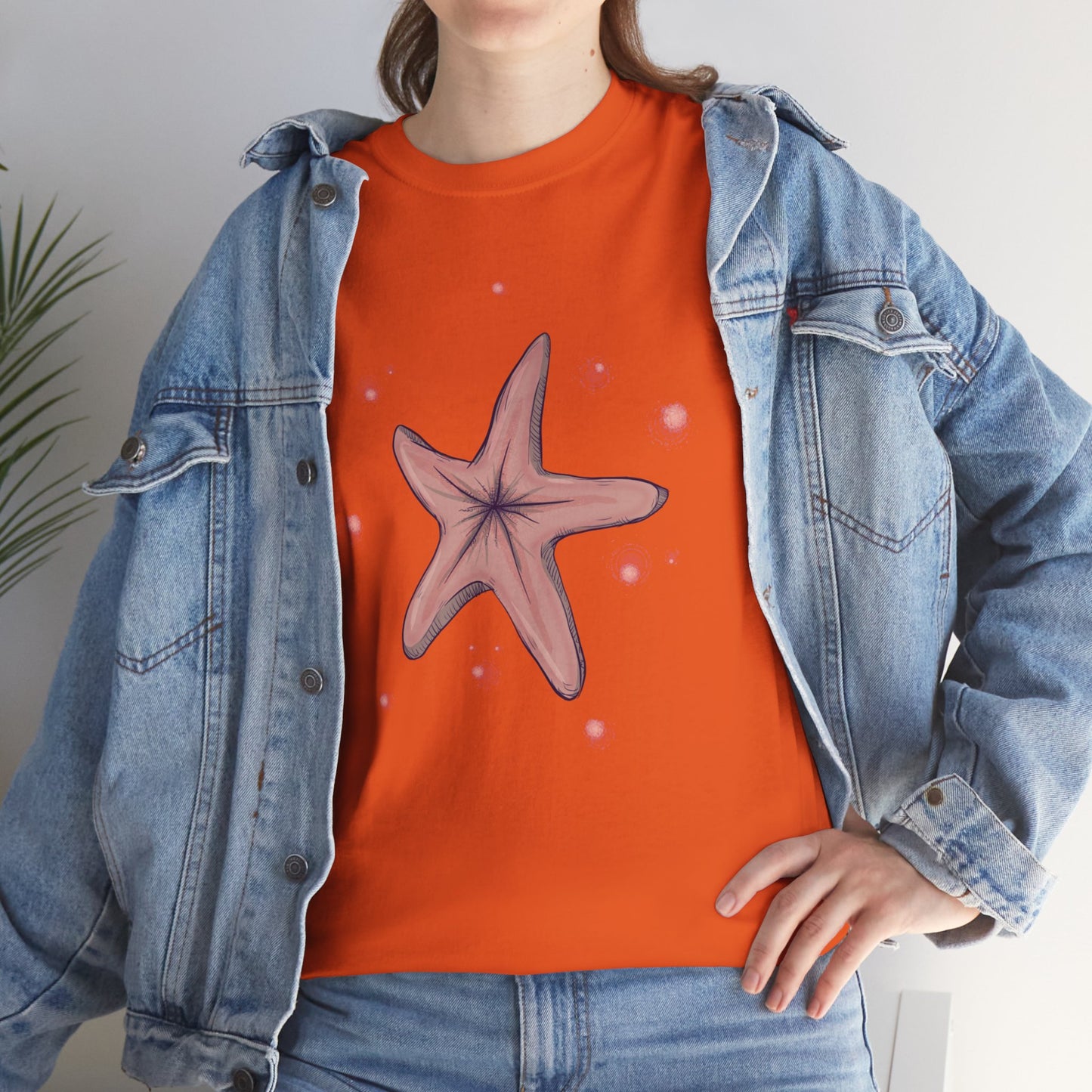 Chocolate Starfish Unisex Heavy Cotton Tee