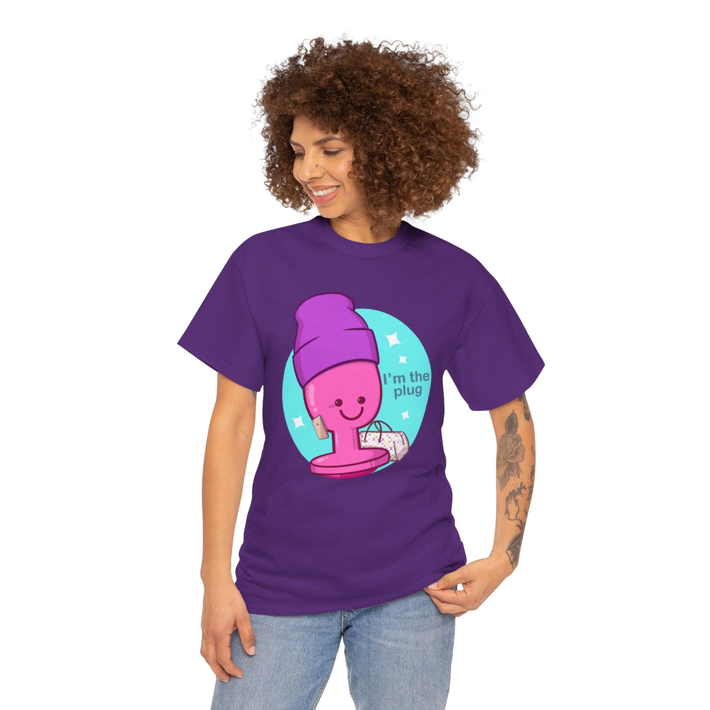 I'm The Plug Unisex Heavy Cotton Tee