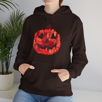 Meow-loween Unisex Heavy Blend Hooded Sweatshirt
