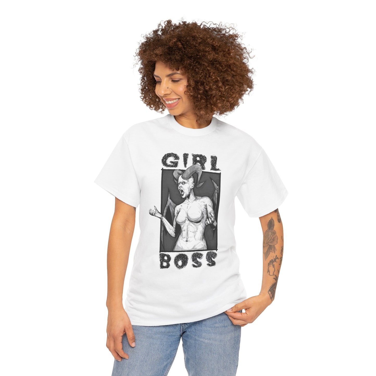 Girl Boss Unisex Heavy Cotton Tee