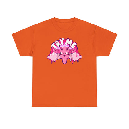 Try Me Uterus Unisex Heavy Cotton Tee
