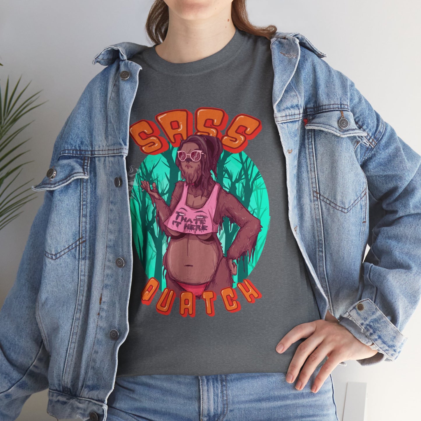 Sass Quatch Unisex Heavy Cotton Tee