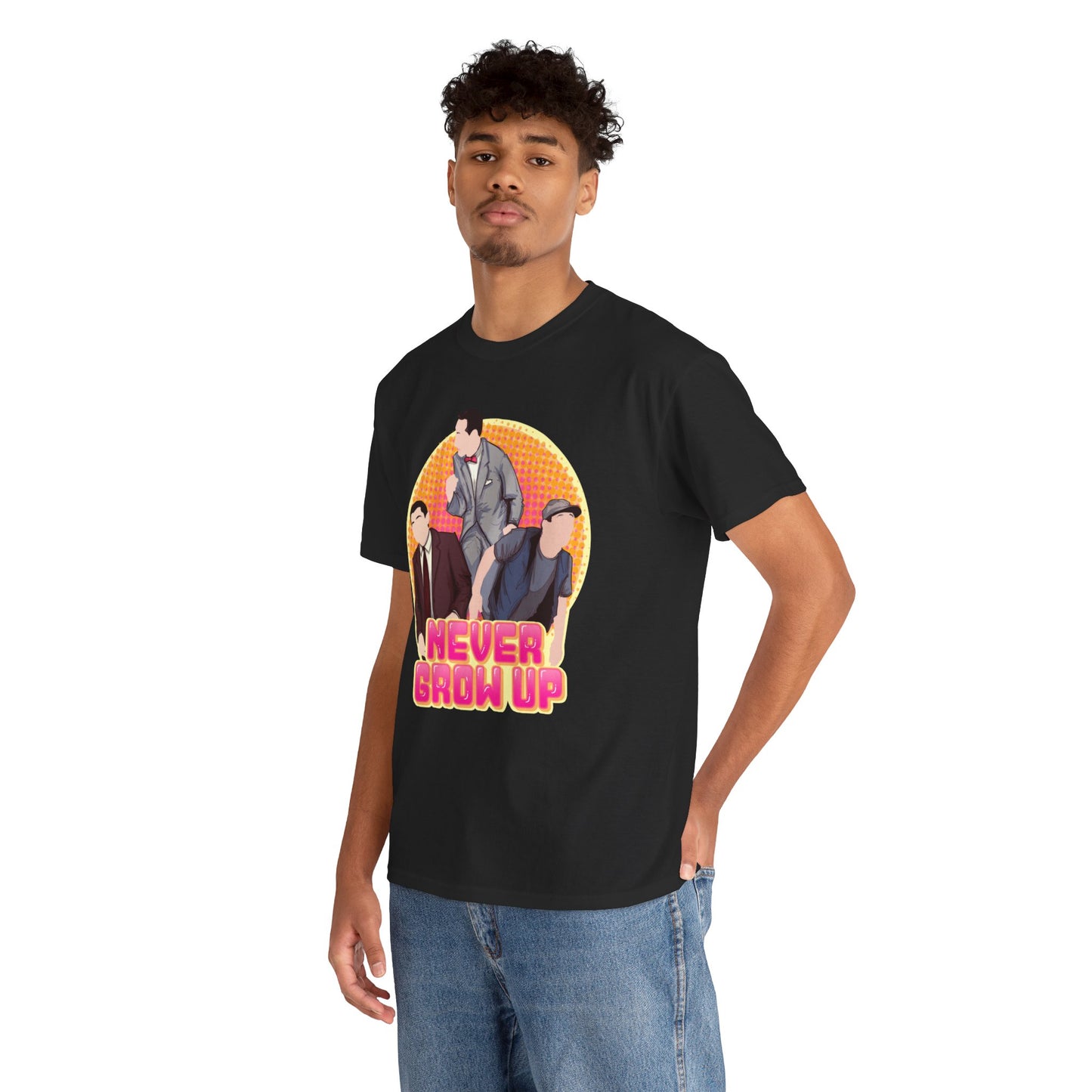 Never Grow Up Unisex Heavy Cotton Tee