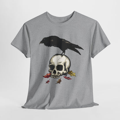 Crow Skull Unisex Heavy Cotton Tee