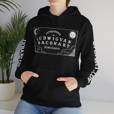 LVB Logo Front, Back, Sleeves Heavy Blend Hooded Sweatshirt