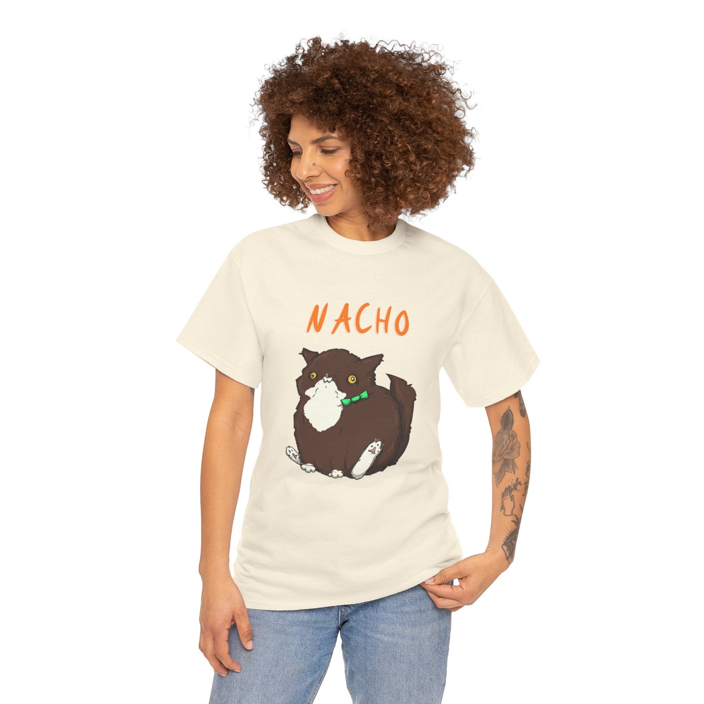 Nacho The Cat Unisex Heavy Cotton Tee
