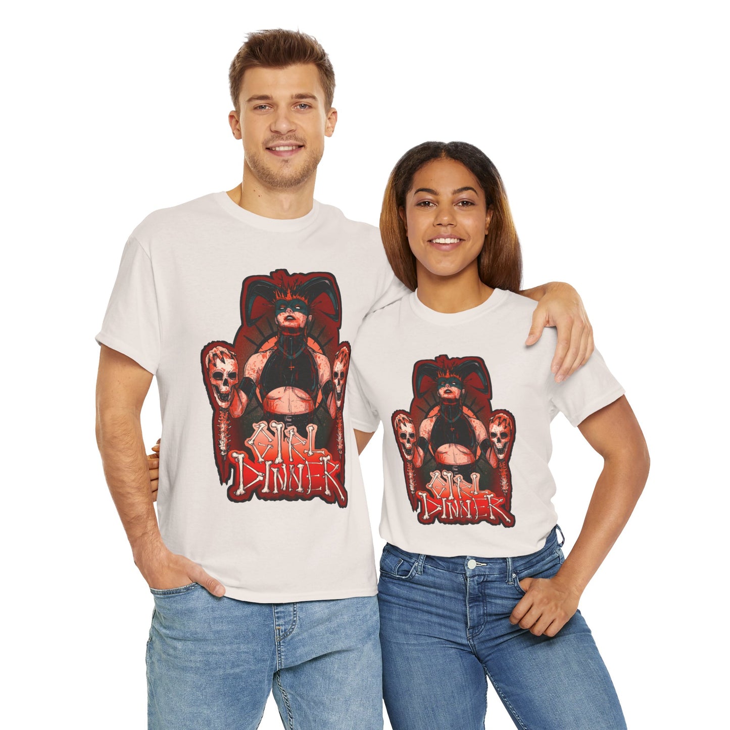 Girl Dinner Unisex Heavy Cotton Tee