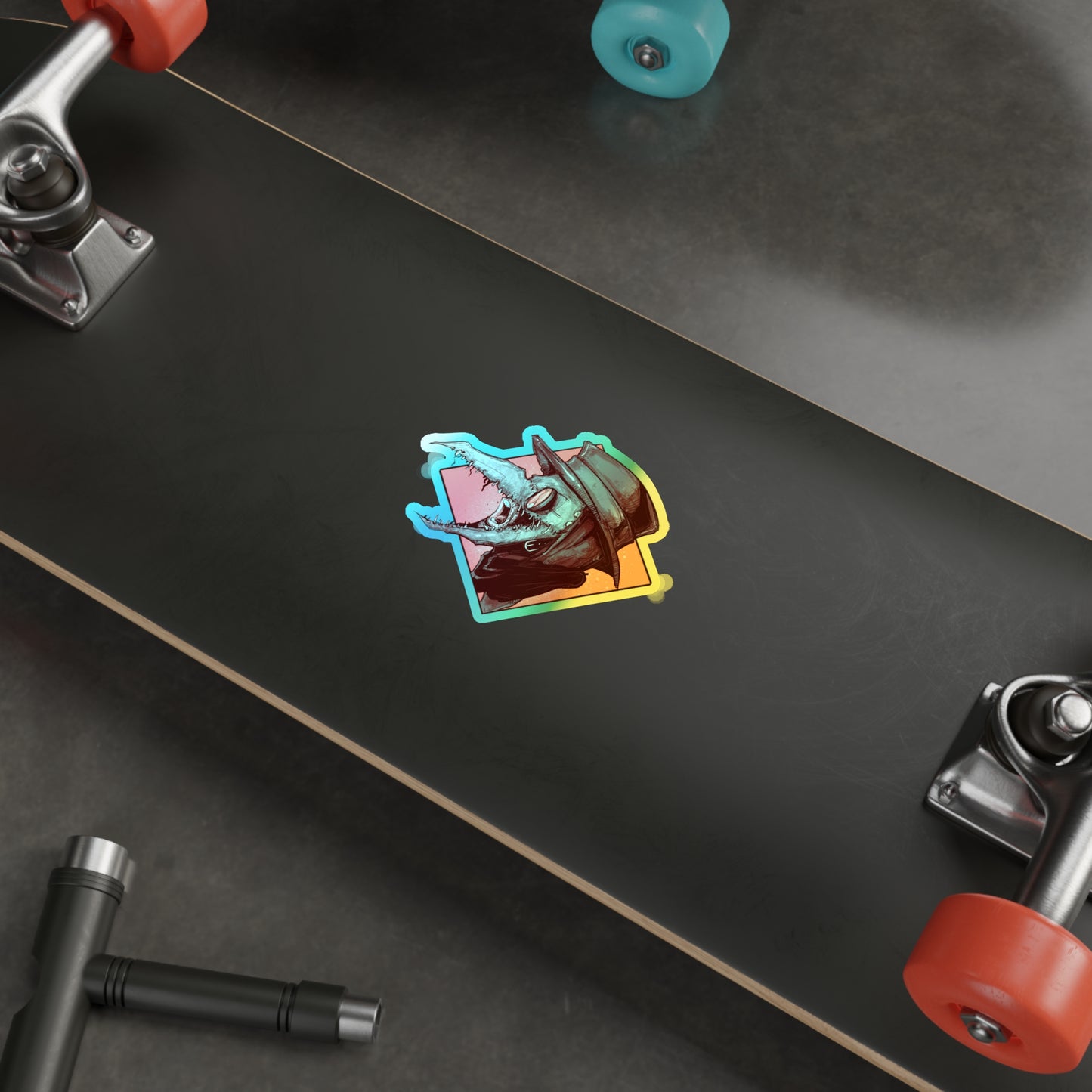 Sick & Tired Holographic Die-cut Stickers