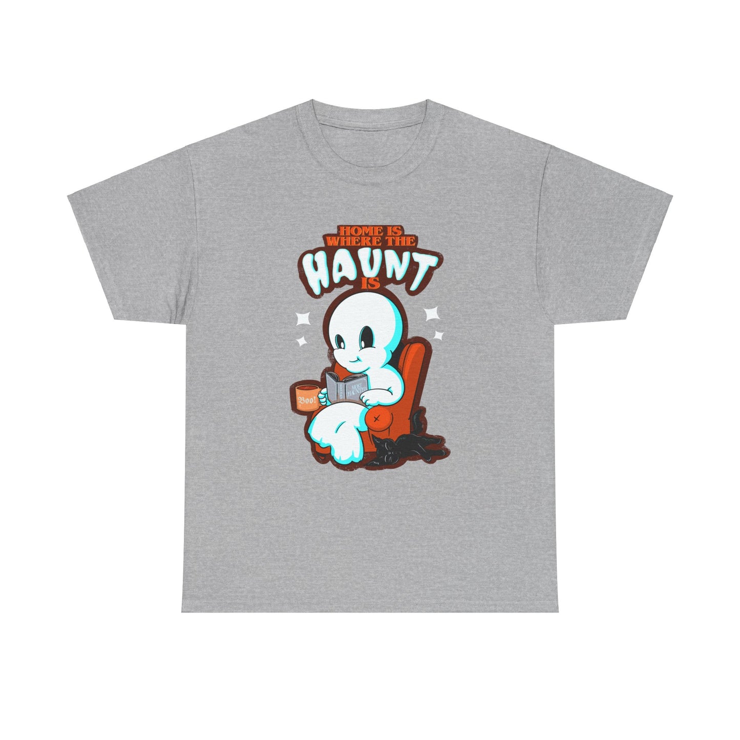 Home Is Where The Haunt Is Unisex Heavy Cotton Tee