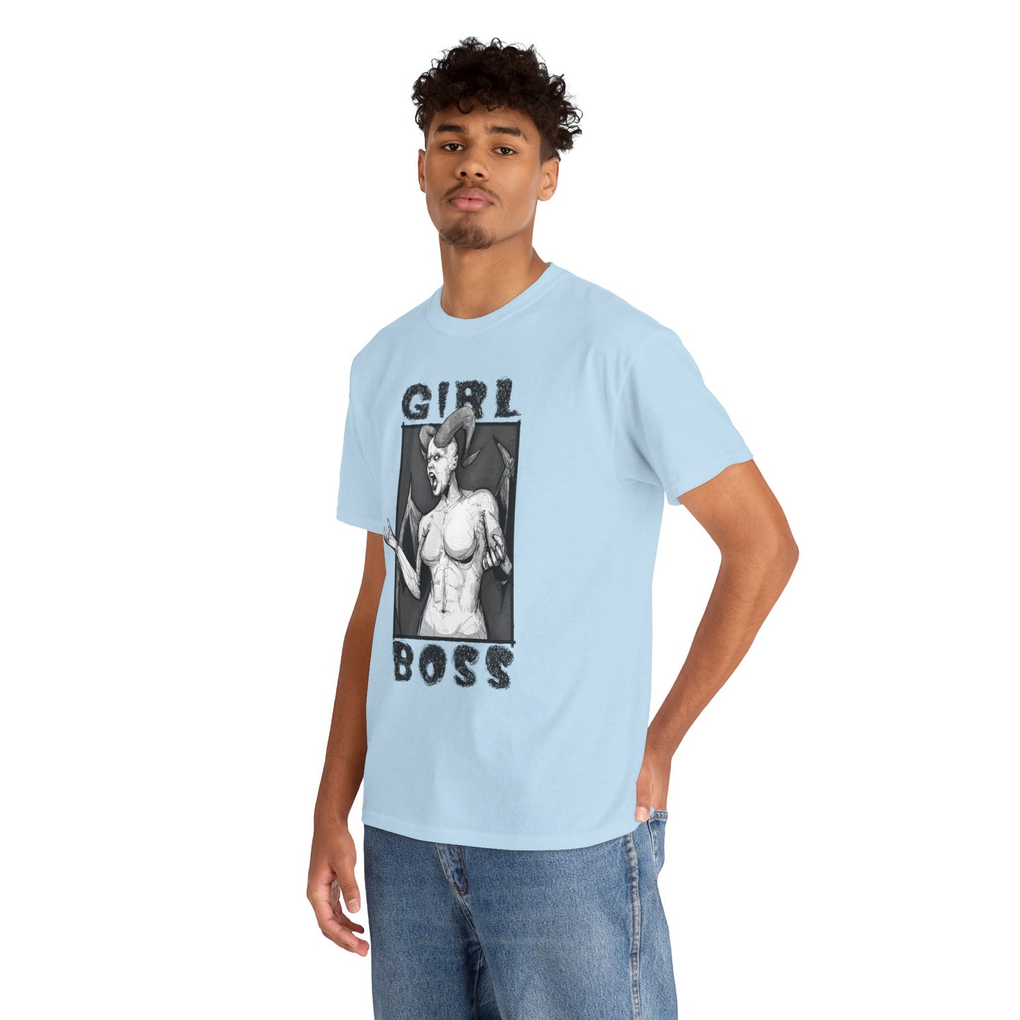 Girl Boss Unisex Heavy Cotton Tee