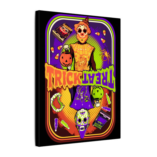 As Above So Below Retro Halloween Matte Canvas Stretched