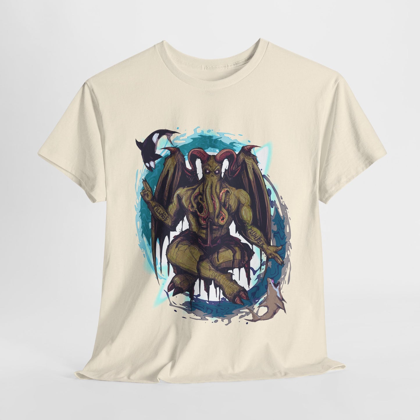 Baphomet Cthulhu Unisex Heavy Cotton Tee