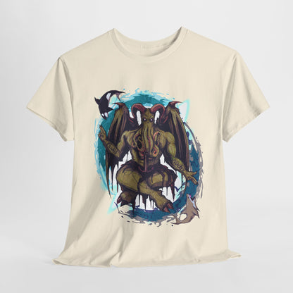 Baphomet Cthulhu Unisex Heavy Cotton Tee