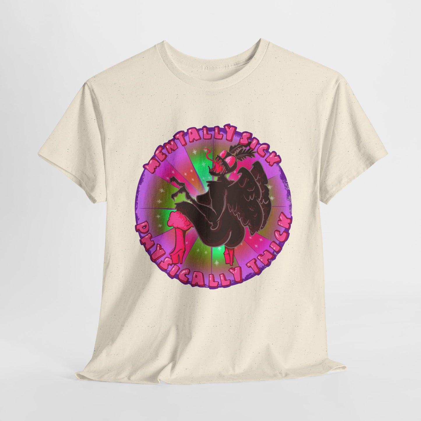 Mentally Sick Physically Thick Unisex Heavy Cotton Tee