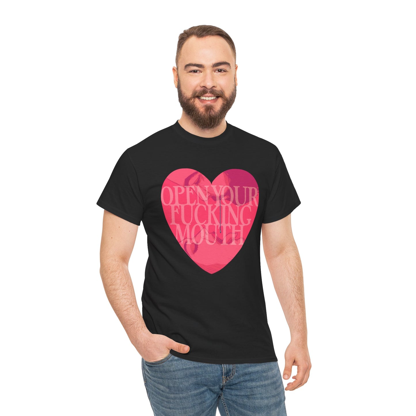 Open Your Mouth Unisex Heavy Cotton Tee