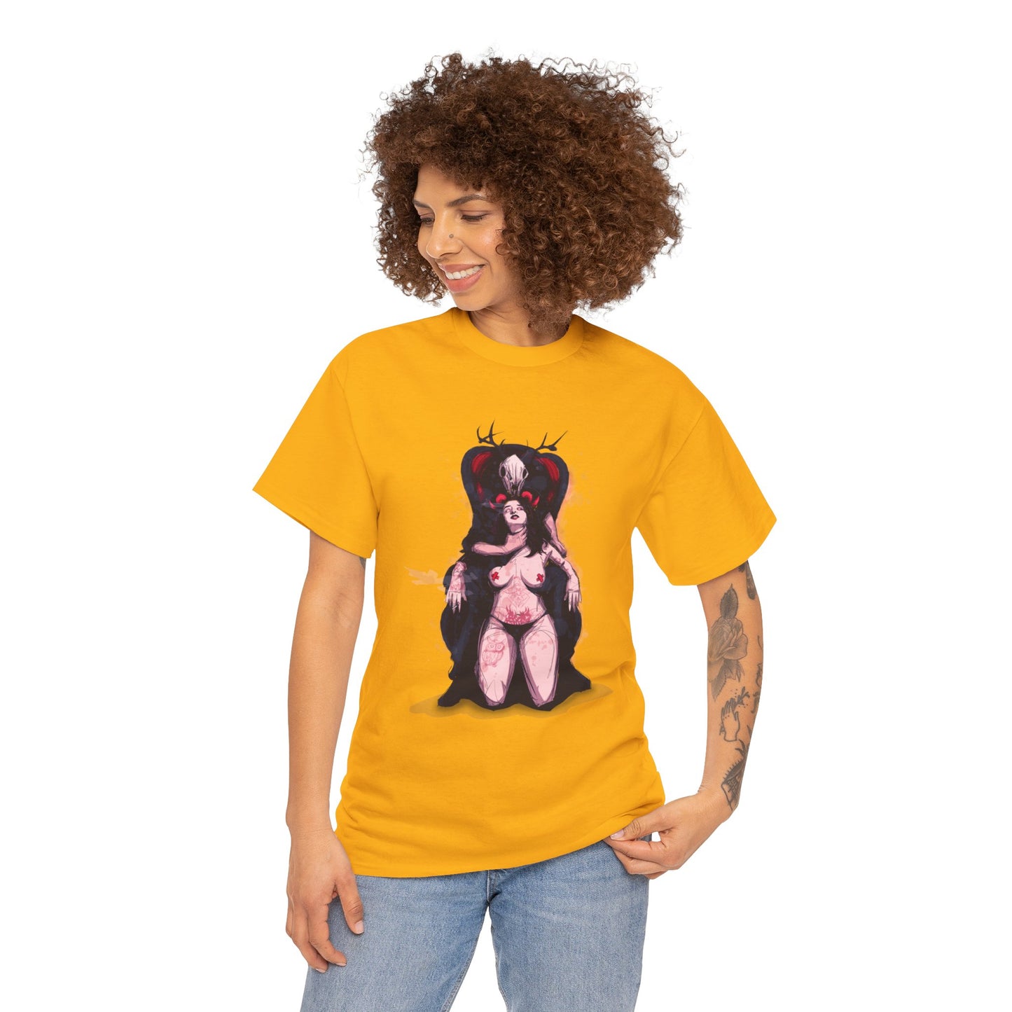 Deer Daddy Series 7: Daddy v Demoni  Unisex Heavy Cotton Tee