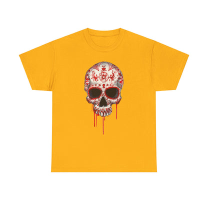 Blood Skull Unisex Heavy Cotton Tee