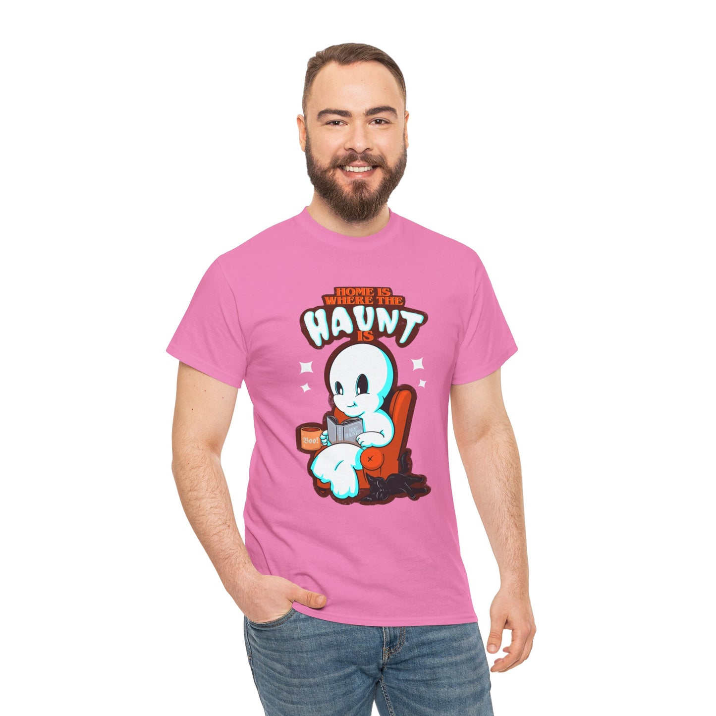 Home Is Where The Haunt Is Unisex Heavy Cotton Tee