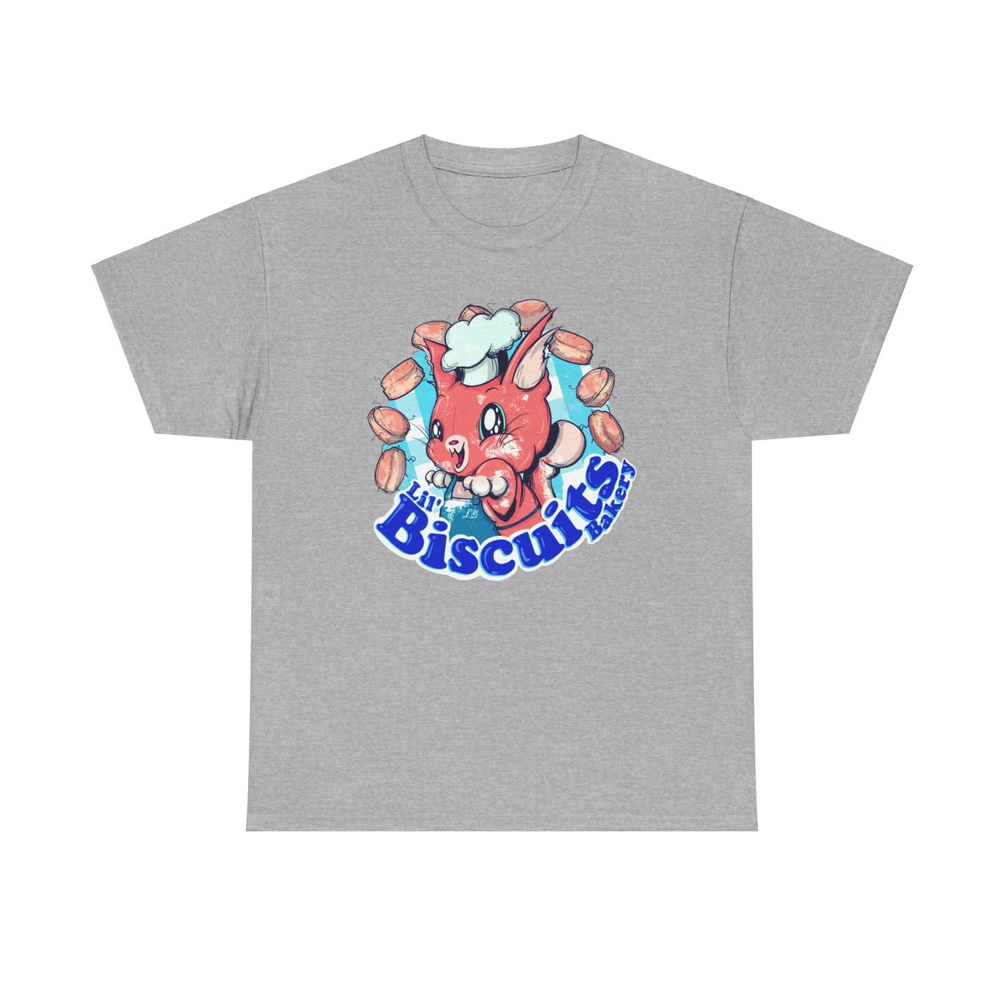 Lil Biscuits Cat Bakery Unisex Heavy Cotton Tee
