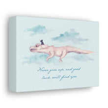 Never Give Up Canvas Gallery Wrapped Art Print