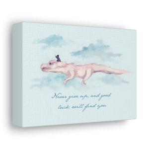 Never Give Up Canvas Gallery Wrapped Art Print
