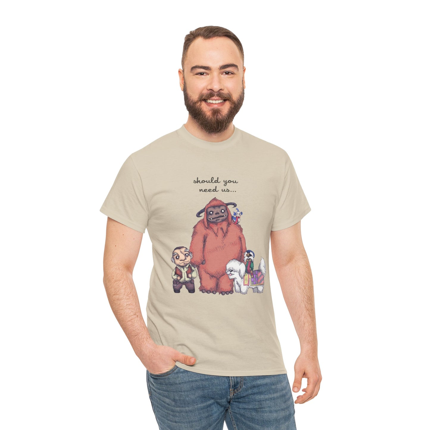 Should You Need Us Unisex Heavy Cotton Tee
