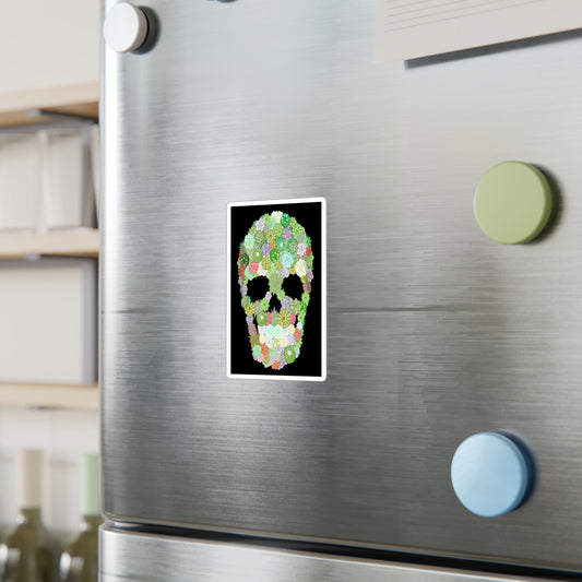 Succulent Skull Kiss-Cut Vinyl Decal