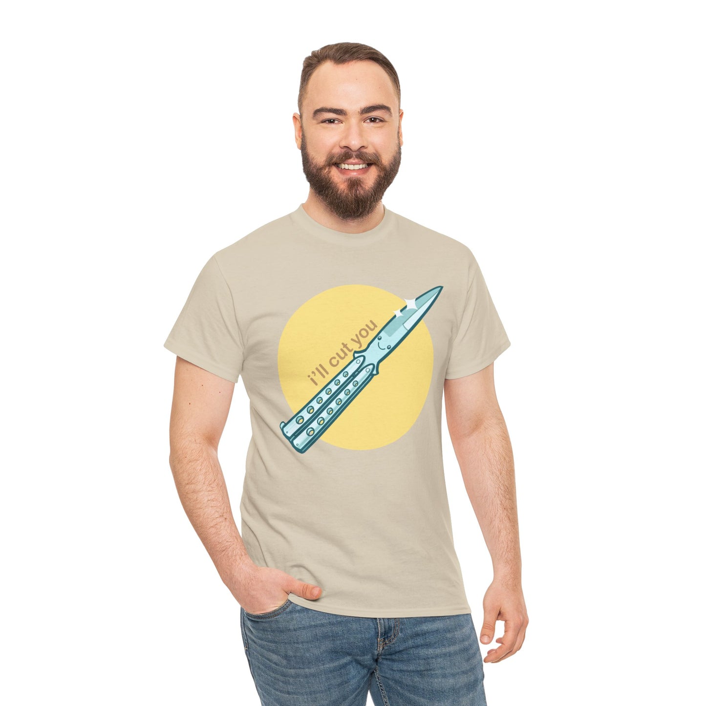 I'll Cut You Unisex Heavy Cotton Tee