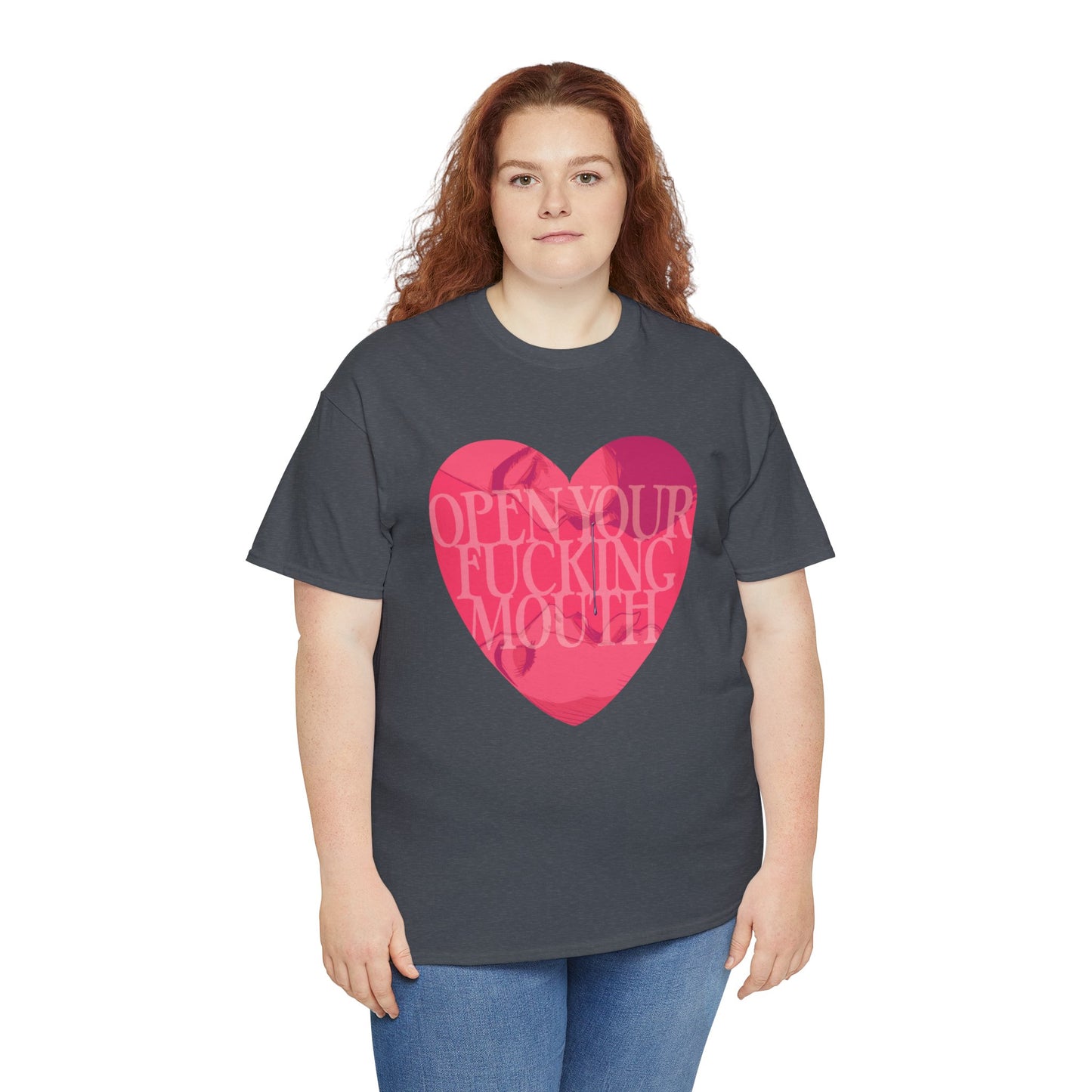 Open Your Mouth Unisex Heavy Cotton Tee