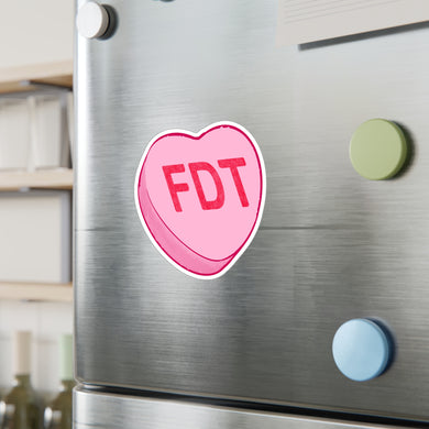 FDT Heart Kiss-Cut Vinyl Decal