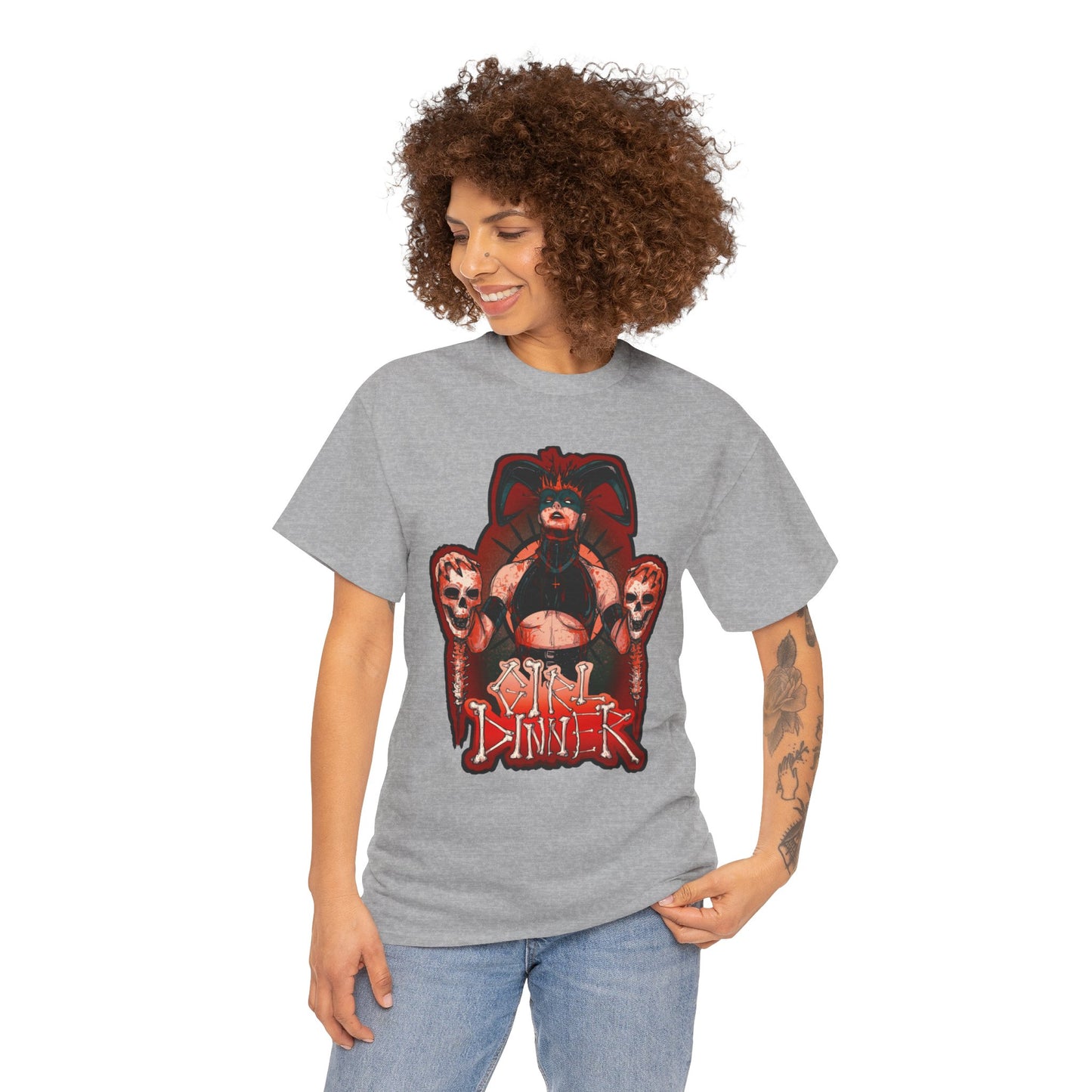 Girl Dinner Unisex Heavy Cotton Tee