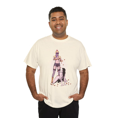 Chicken Nugget Rain Unisex Heavy Cotton Tee