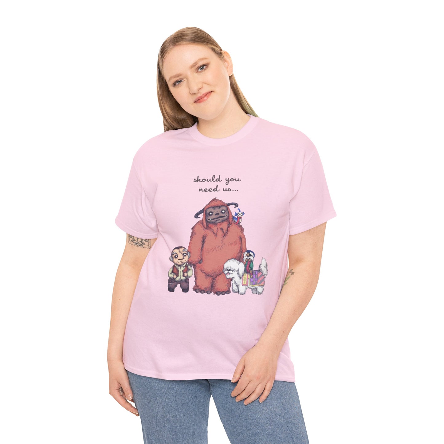 Should You Need Us Unisex Heavy Cotton Tee
