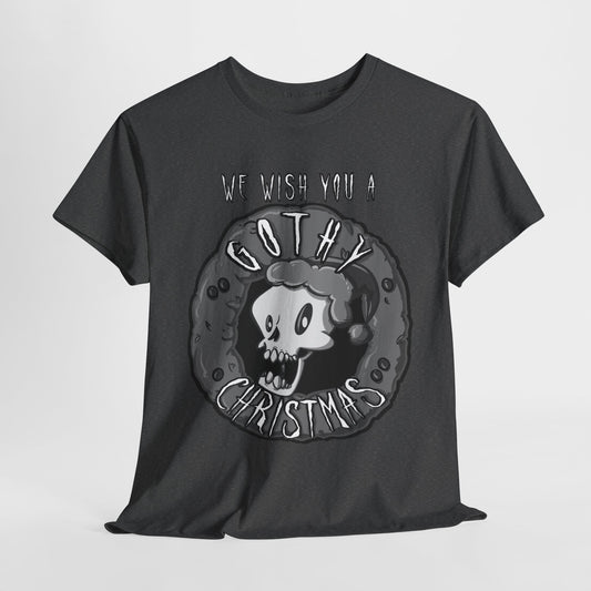We Wish You A Gothy Christmas Unisex Heavy Cotton Tee