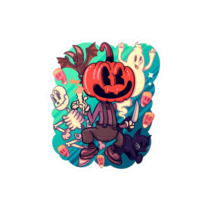 Rubber Hose Halloween Kiss-Cut Vinyl Decal