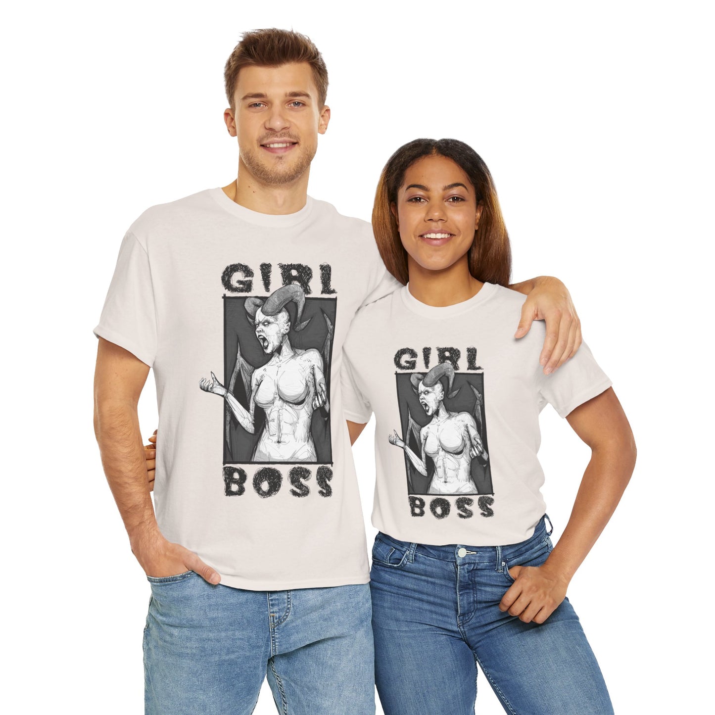 Girl Boss Unisex Heavy Cotton Tee