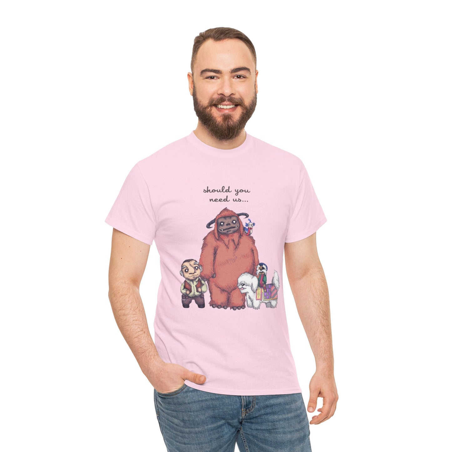 Should You Need Us Unisex Heavy Cotton Tee