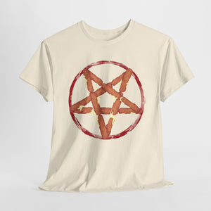 Mozzarella Stick Pentagram Unisex Heavy Cotton Tee