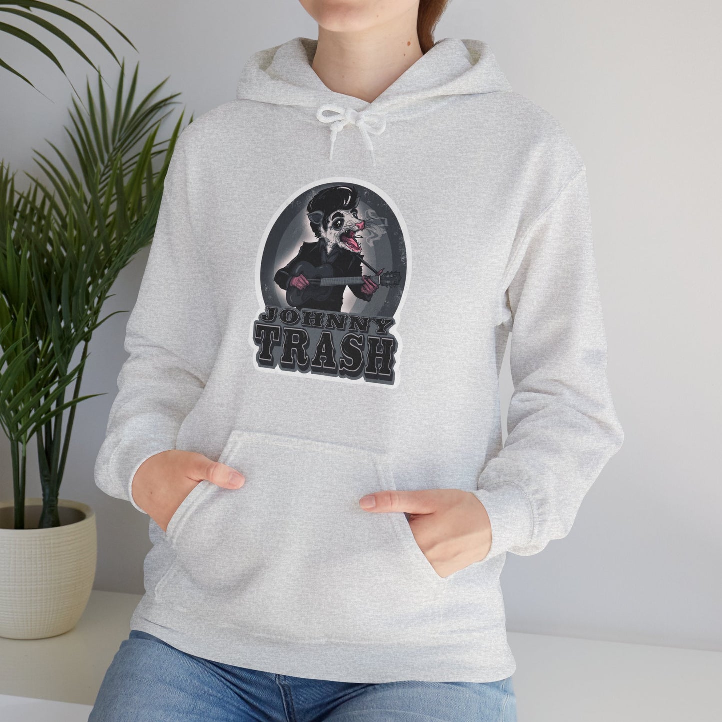Johnny Trash Unisex Heavy Blend Hooded Sweatshirt