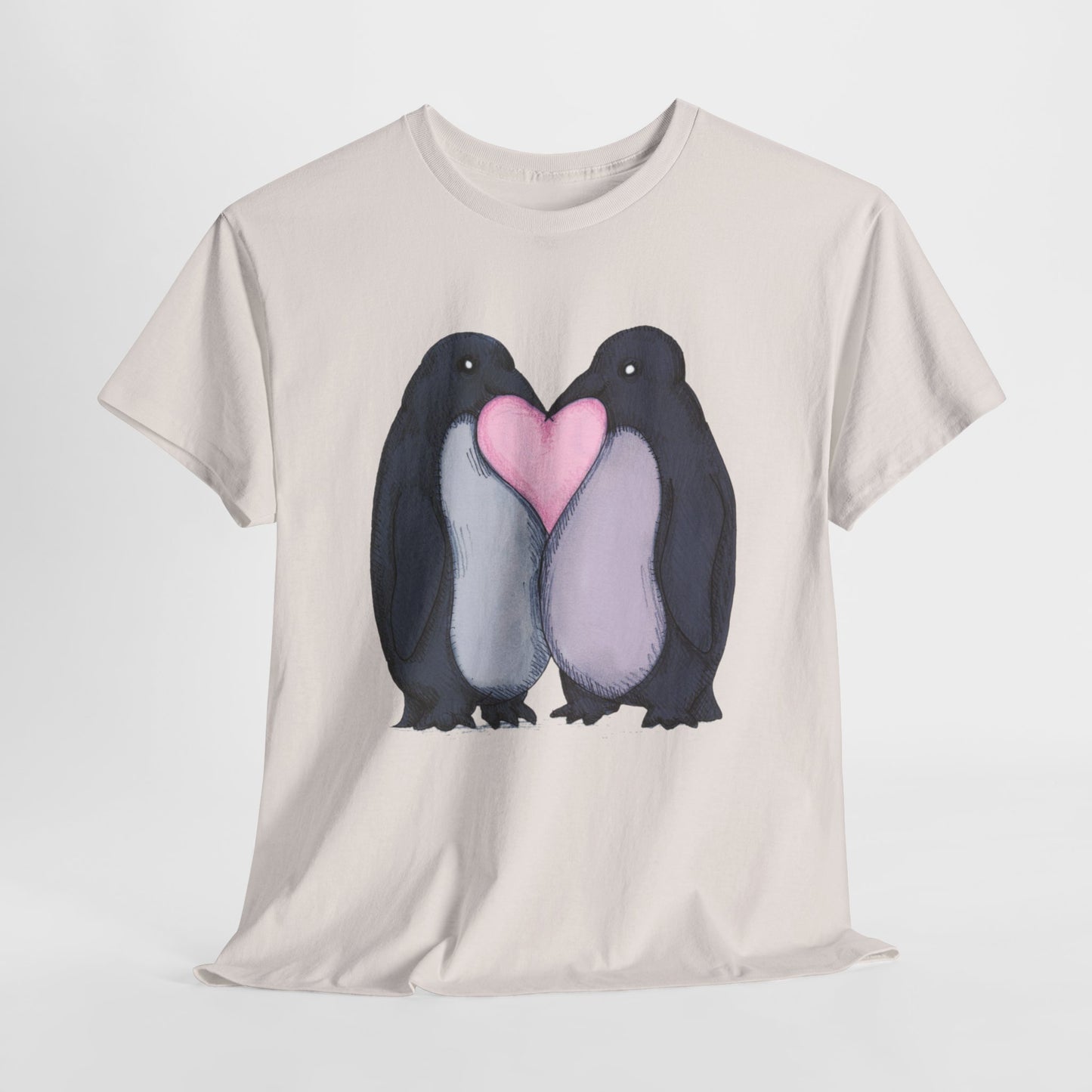 Penguin Kiss Unisex Heavy Cotton Tee