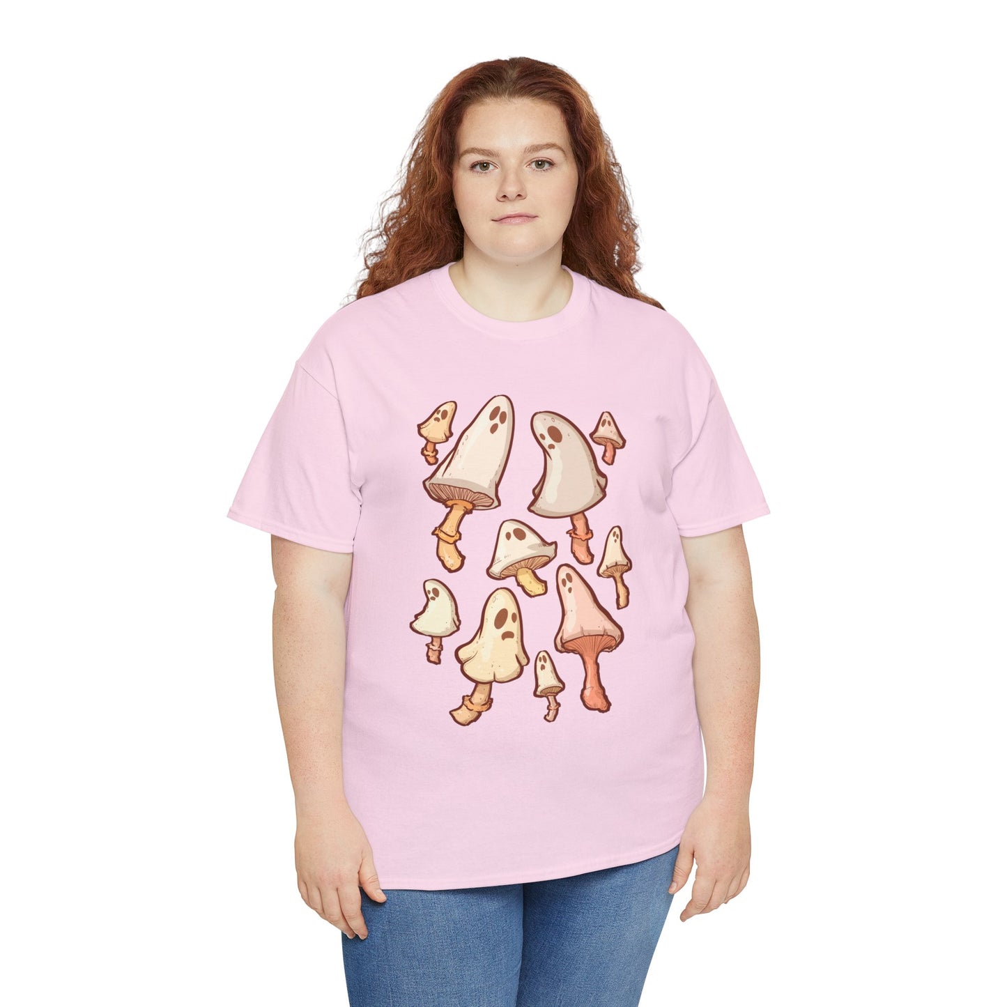 Spooky Mushrooms Unisex Heavy Cotton Tee