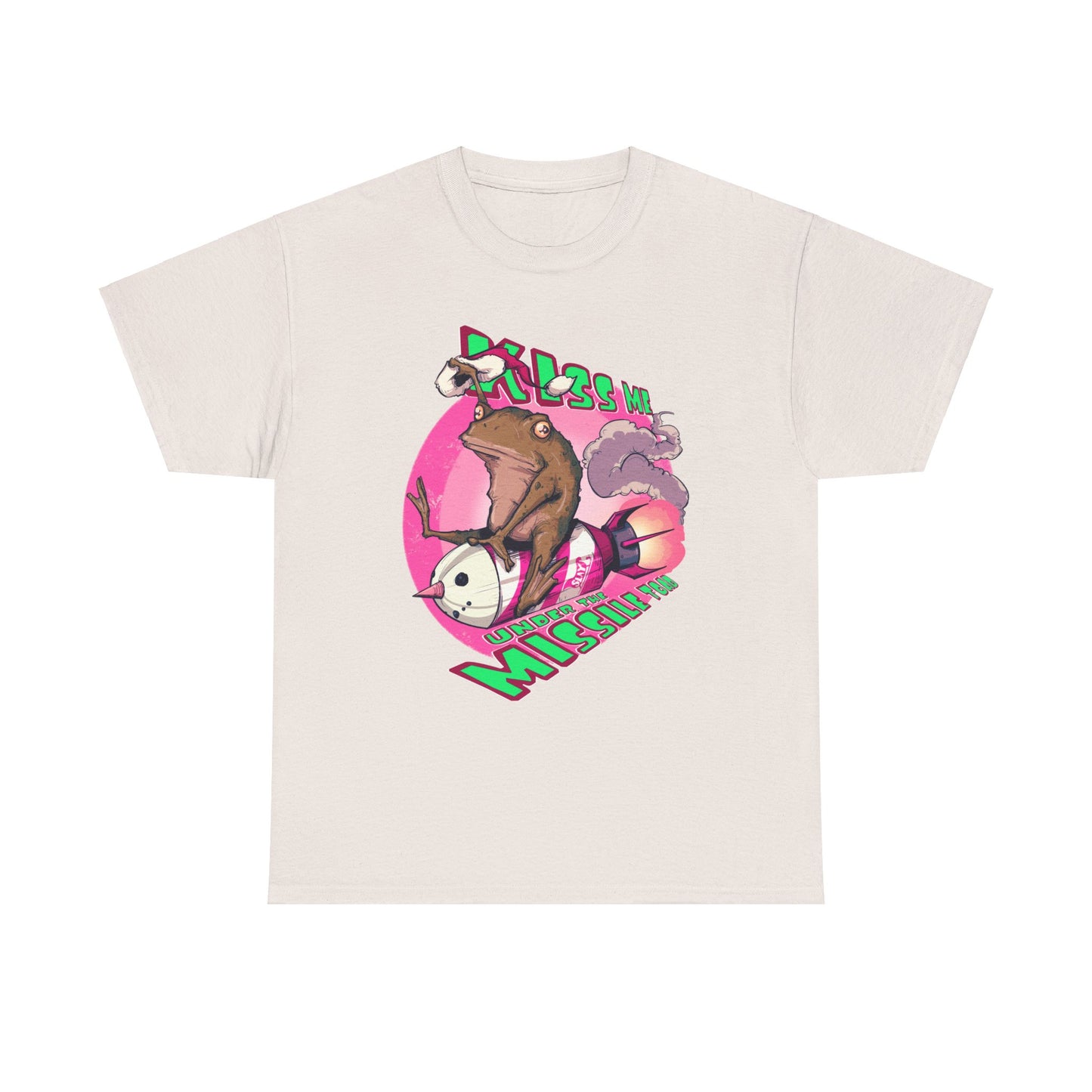 Kiss Me Under The Missile Toad Unisex Heavy Cotton Tee